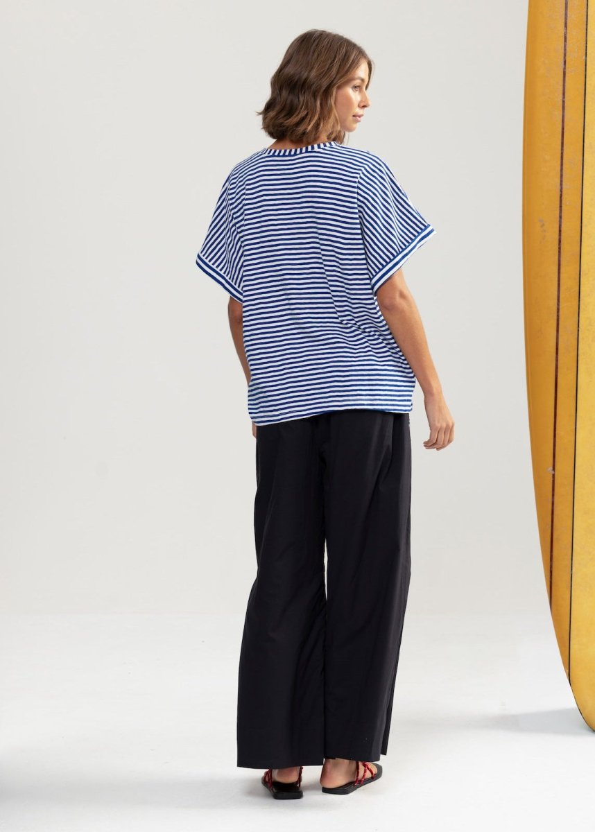 5276 T-Shirt in Stripes from BINNYWEAR at Edito boutique