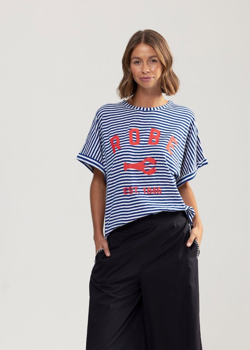 5276 T-Shirt in Stripes from BINNYWEAR at Edito boutique
