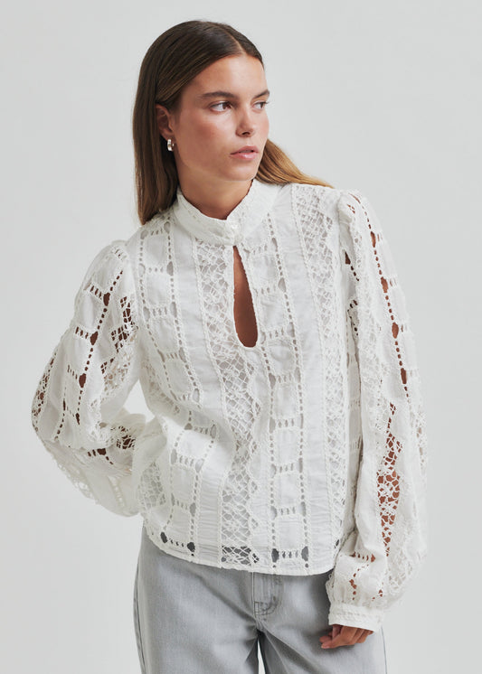 Milina Blouse in Coconut Milk from Second Female