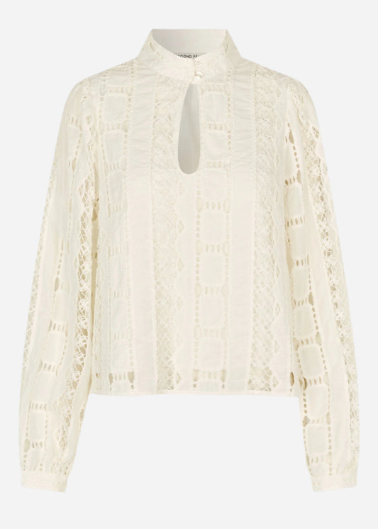 Milina Blouse in Coconut Milk from Second Female