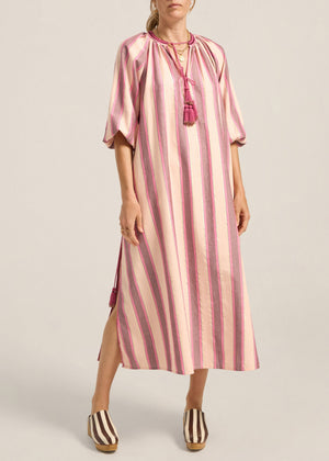 Tzimi Top in Pink Mykonos Stripe from Ilio Nema