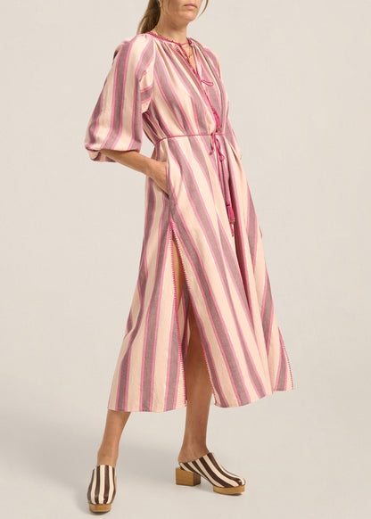 Tzimi Top in Pink Mykonos Stripe from Ilio Nema