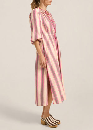 Tzimi Top in Pink Mykonos Stripe from Ilio Nema