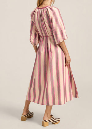 Tzimi Top in Pink Mykonos Stripe from Ilio Nema