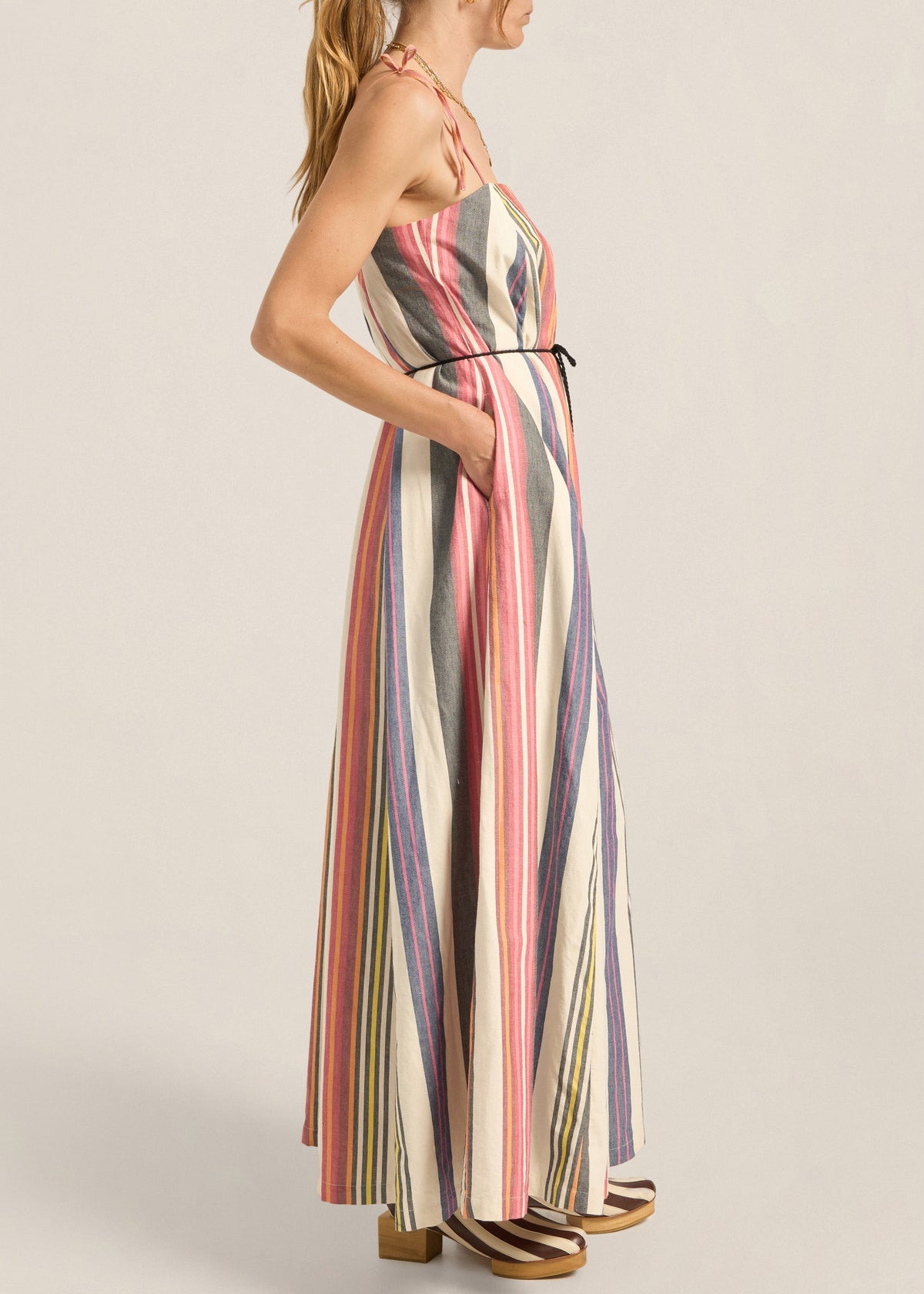 Nisus Dress in Voula Stripe from  Ilio Nema
