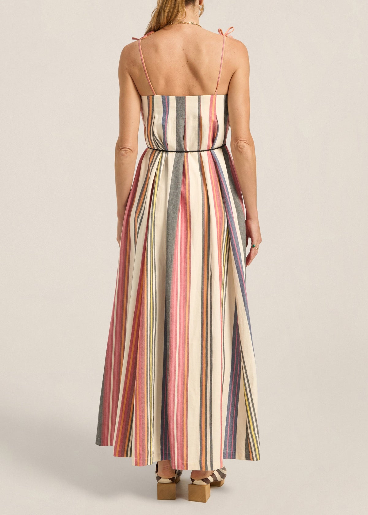 Nisus Dress in Voula Stripe from  Ilio Nema