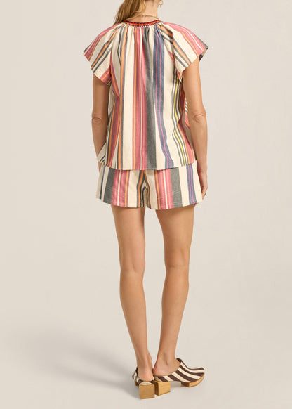 Zetus Top in Voula Stripe from Ilio Nema