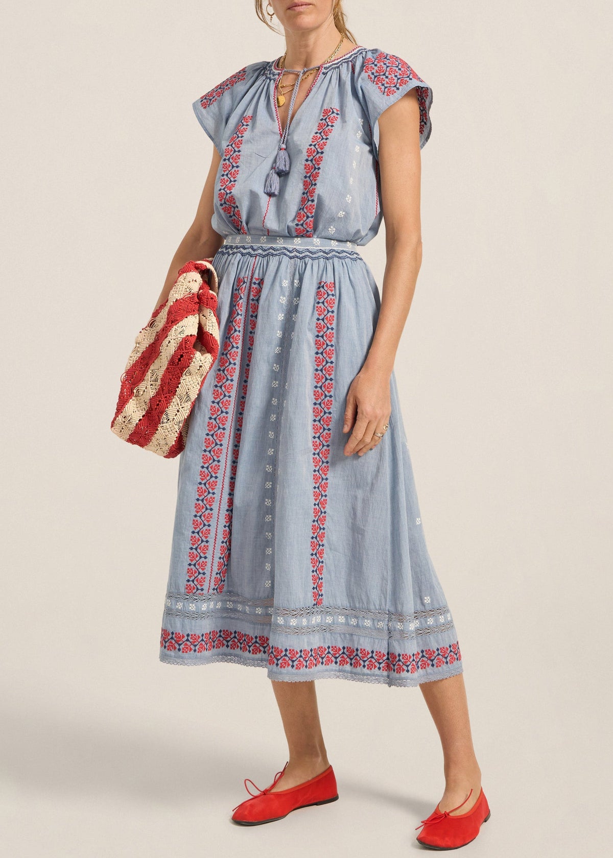 Abyla Top in Blue Chambray from Ilio Nema