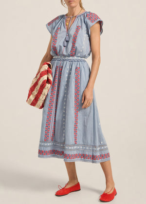 Abyla Top in Blue Chambray from Ilio Nema