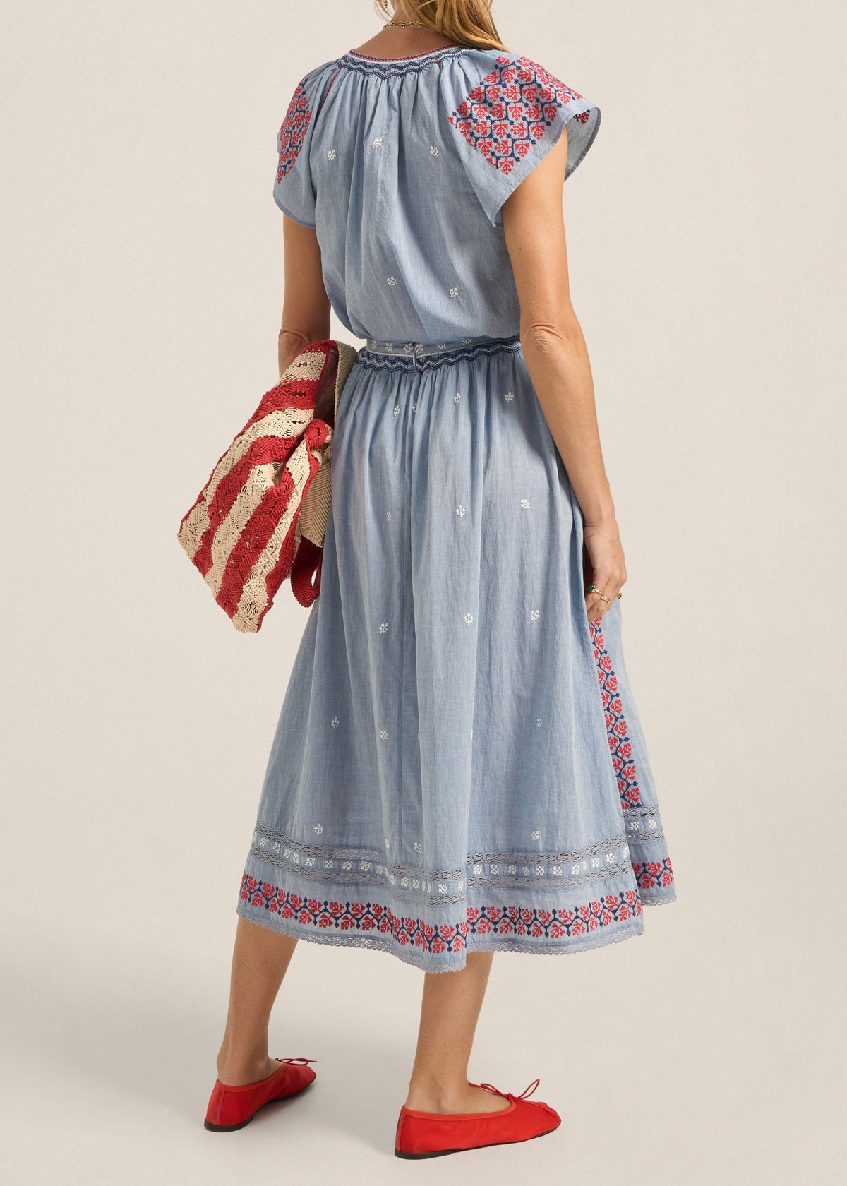 Abyla Top in Blue Chambray from Ilio Nema
