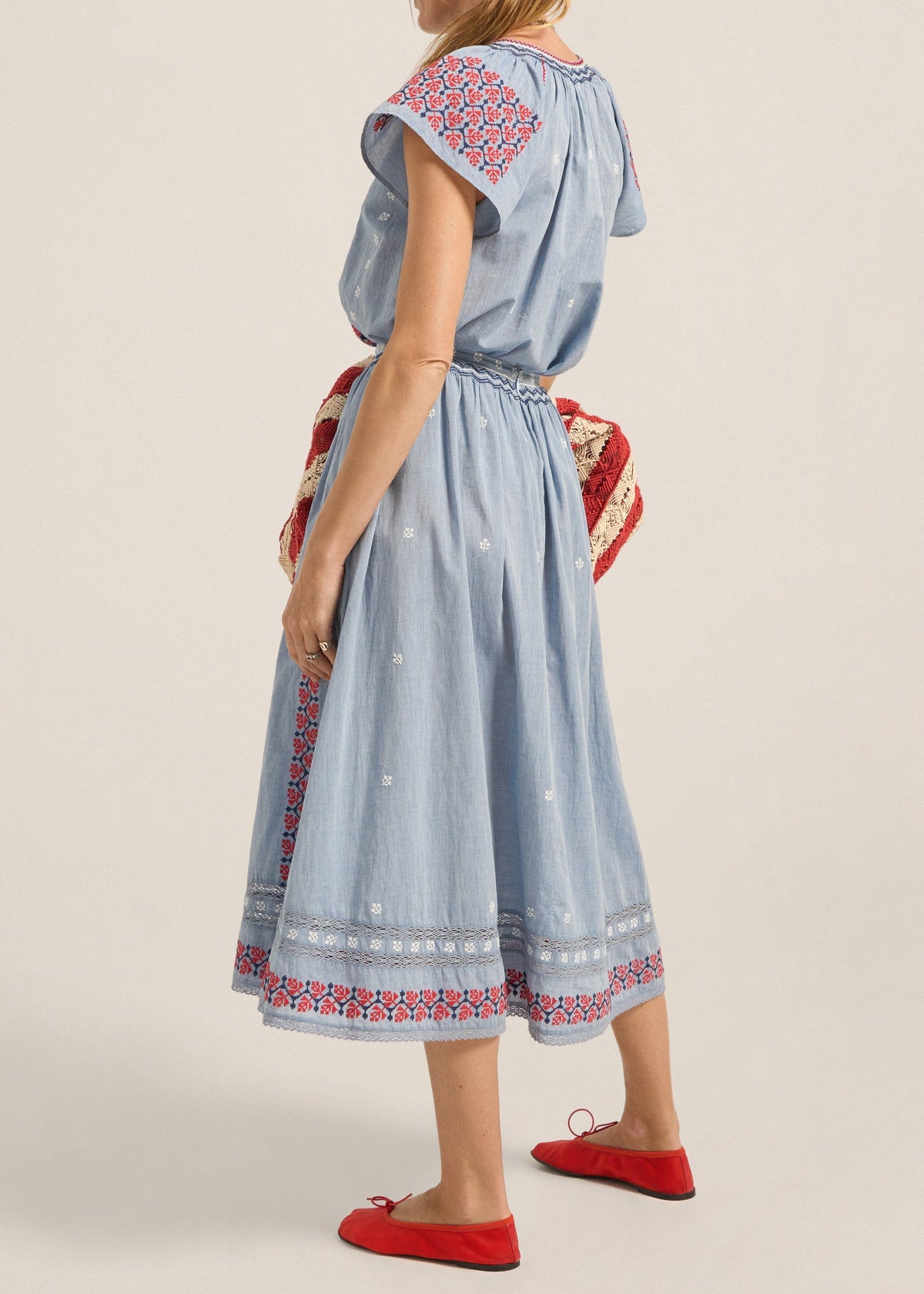 Abyla Top in Blue Chambray from Ilio Nema