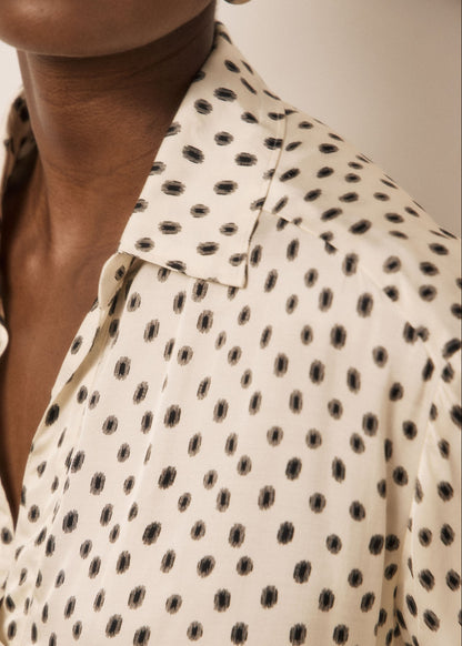 Chorus Blouse in White/Black from Hartford