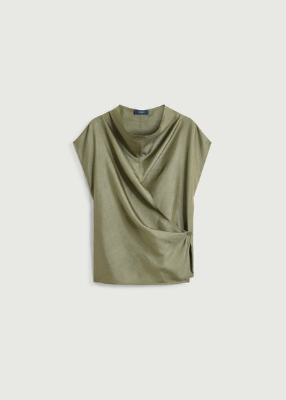 Kora Silk Blouse in Green from Soeur