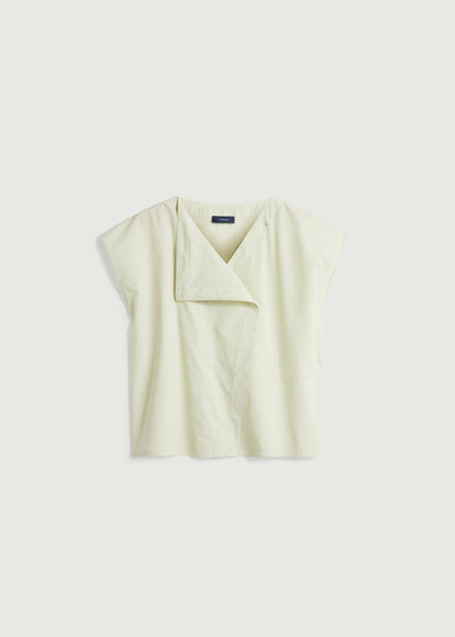 Lorena Blouse in Green/Ecru from Soeur