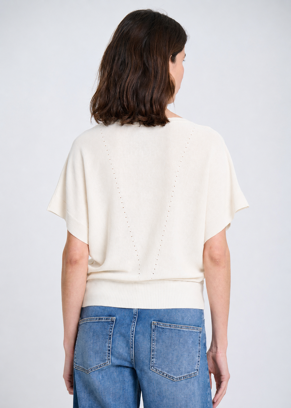 Fine Knit Sweater in Ecru from Sita Murt