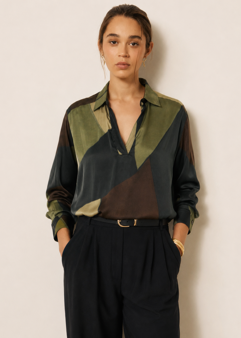 Chorus Blouse in Green from Hartford