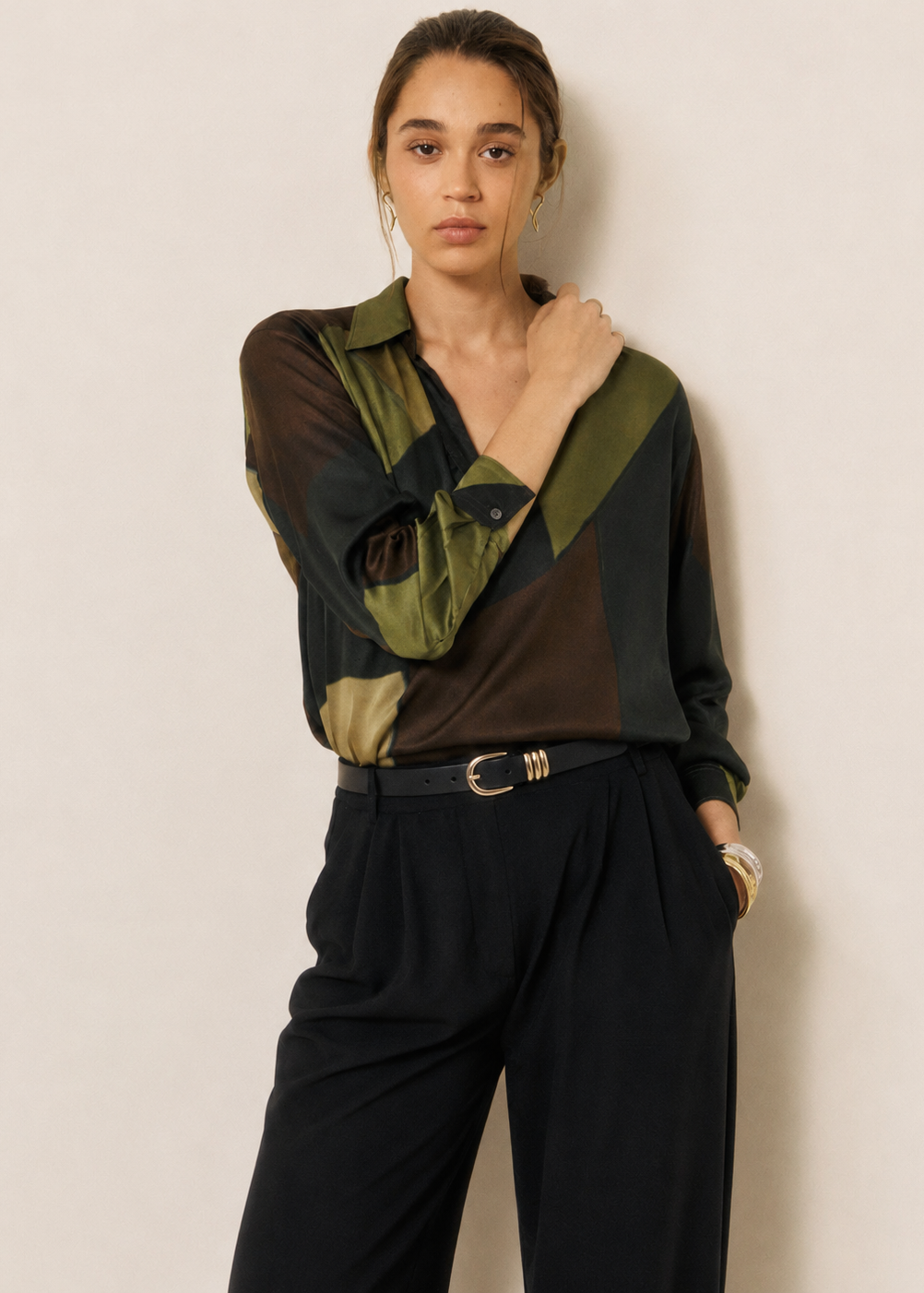 Chorus Blouse in Green from Hartford