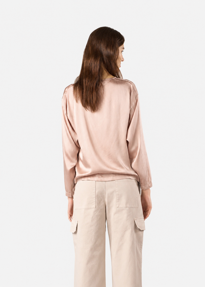 Mavilsb Silk Blouse in Rose from Crossley