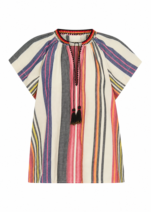 Zetus Top in Voula Stripe from Ilio Nema