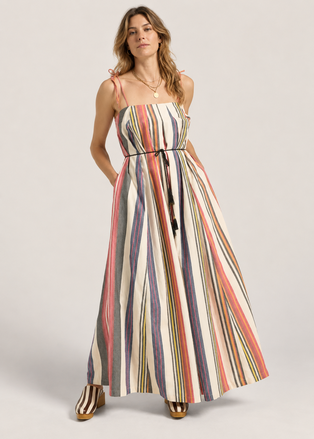 Nisus Dress in Voula Stripe from  Ilio Nema