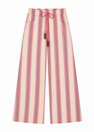 Odin Pants in Pink Mykonos Stripe from Ilio Nema