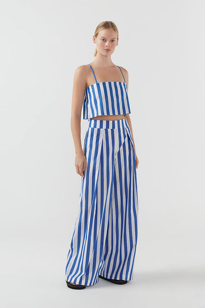 Bird & Knoll Eve Top Blue/White