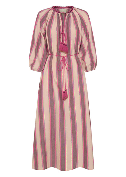 Tzimi Top in Pink Mykonos Stripe from Ilio Nema