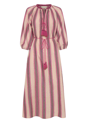 Tzimi Top in Pink Mykonos Stripe from Ilio Nema