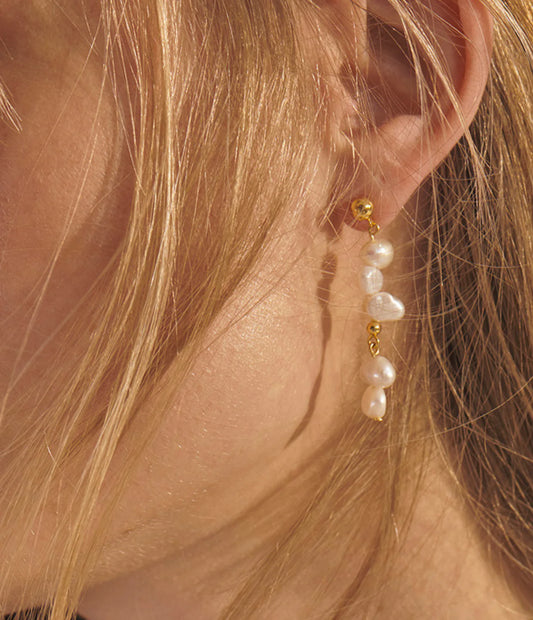 Pearly Drop Earrings