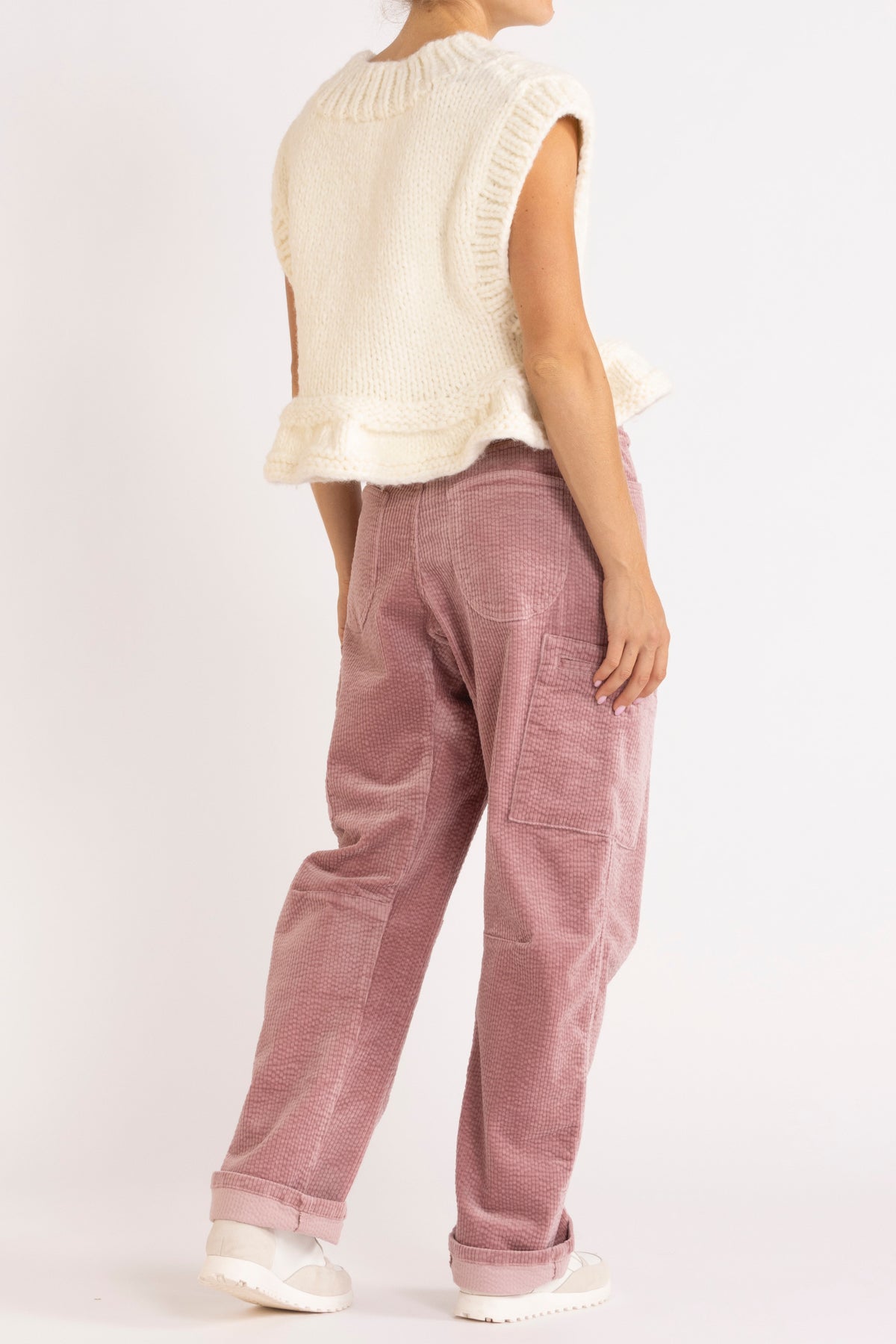 Opal Knit Vest in Milk