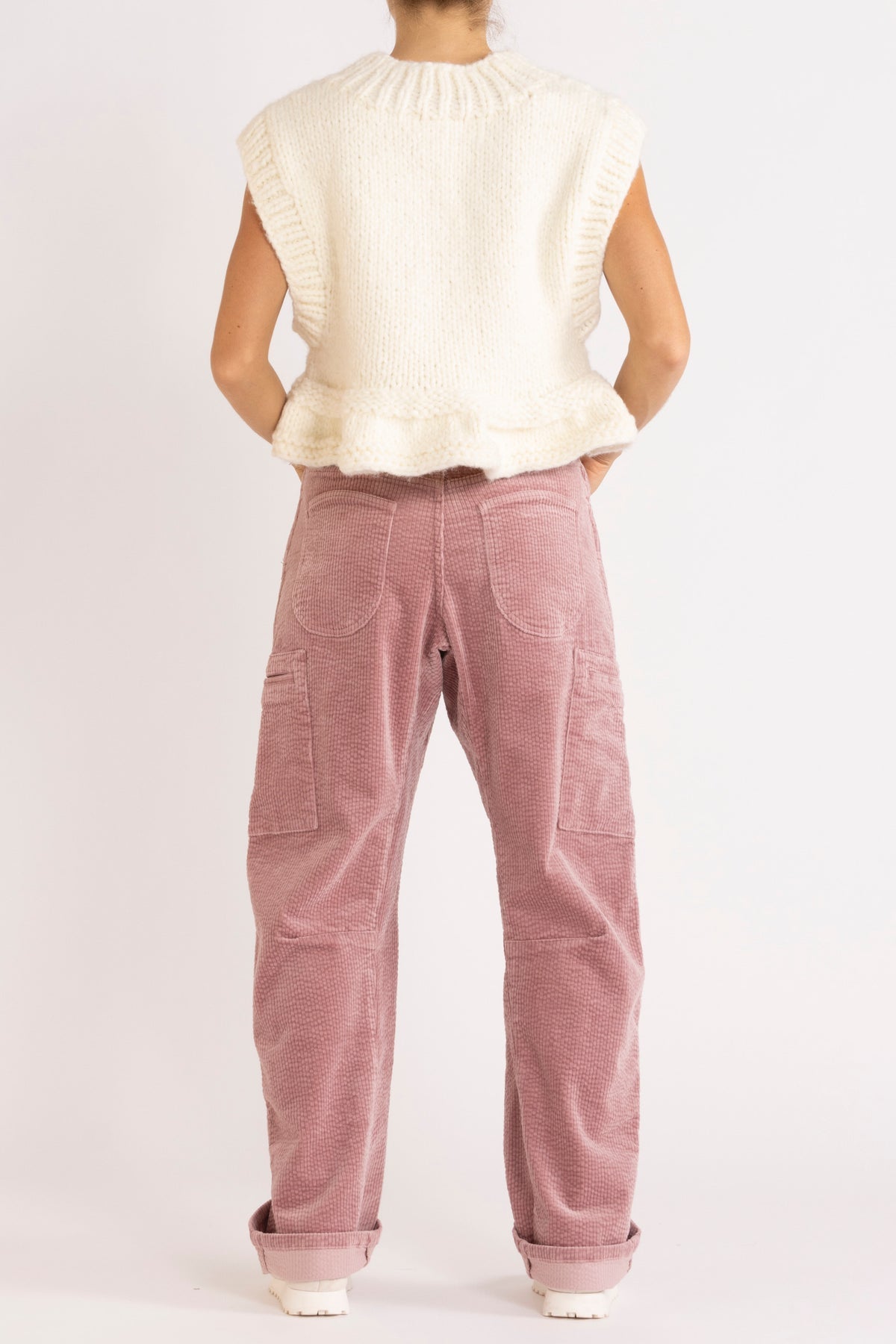 Opal Knit Vest in Milk