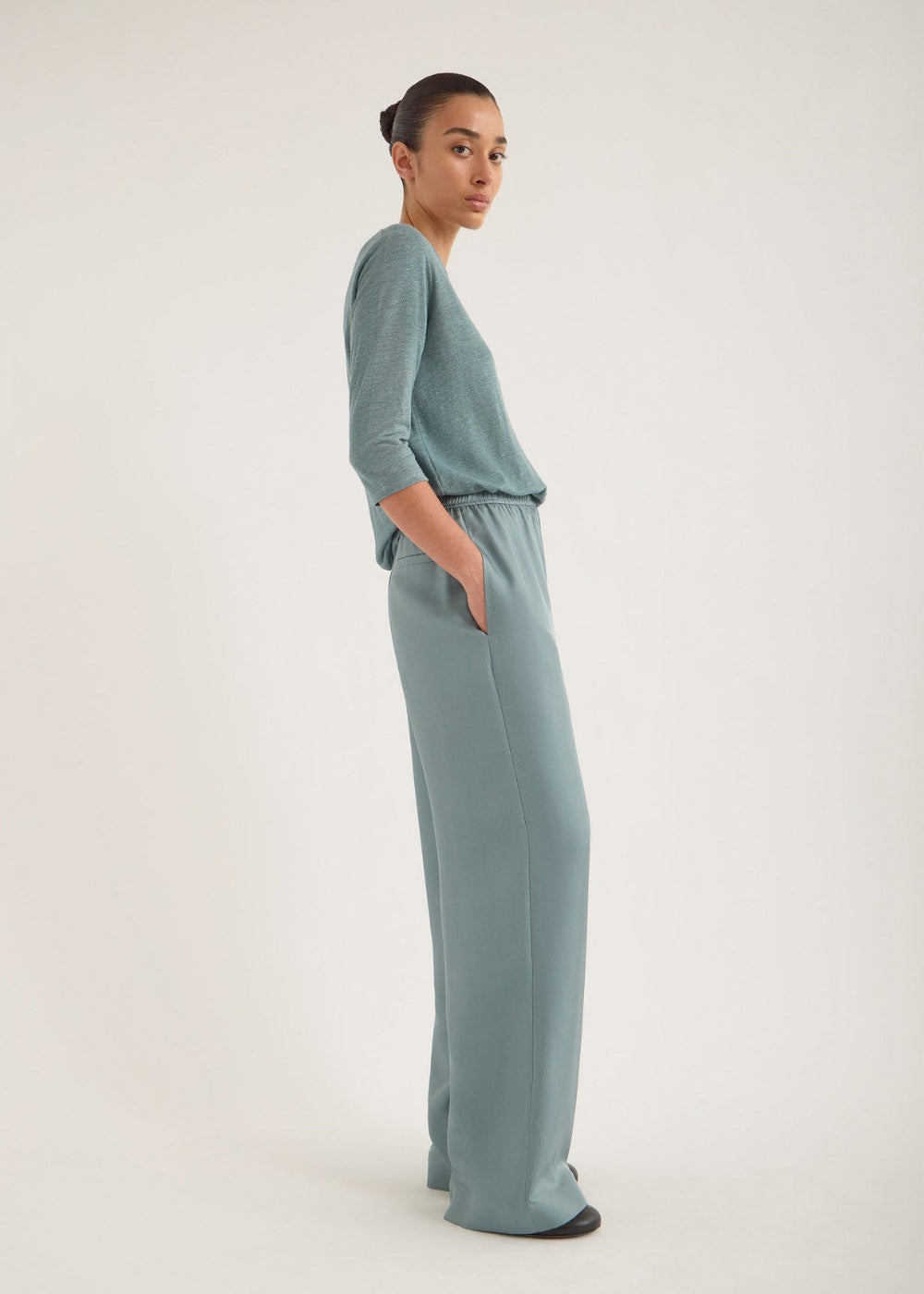 Brig Silk Pants in Leiff from Jac + Jack