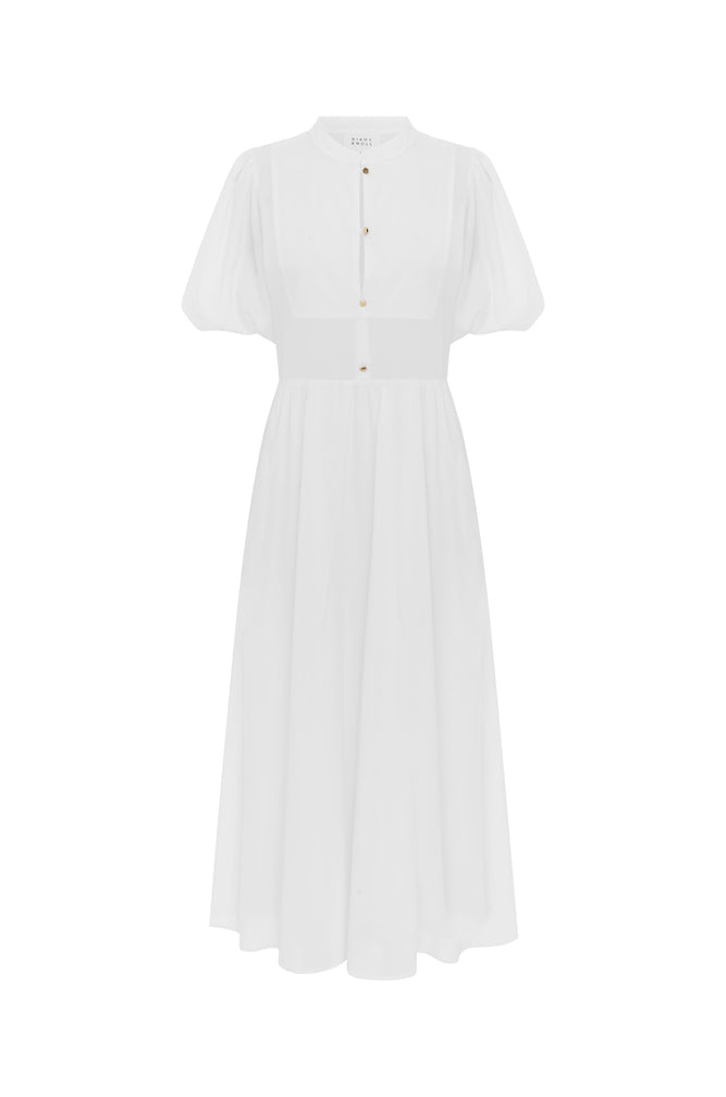 Bird & Knoll Miki Dress White