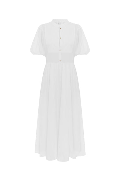 Bird & Knoll Miki Dress White