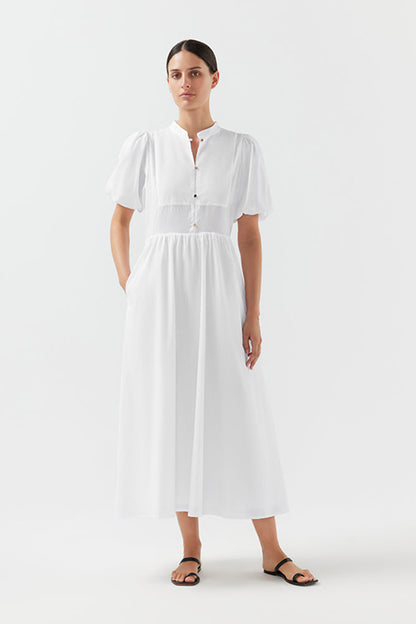 Bird & Knoll Miki Dress White