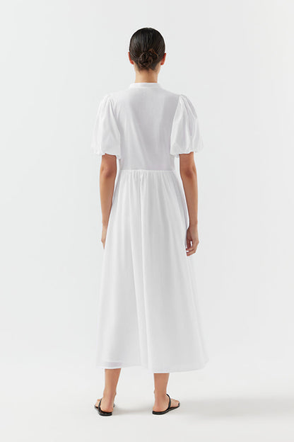 Bird & Knoll Miki Dress White