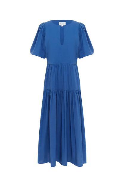 Bird and Knoll Mira Dress Blue