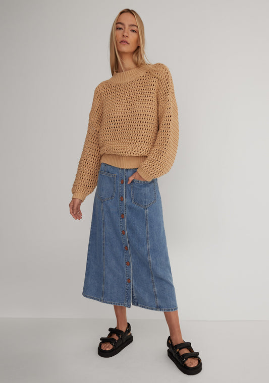 Morrison Elton Skirt Washed Denim