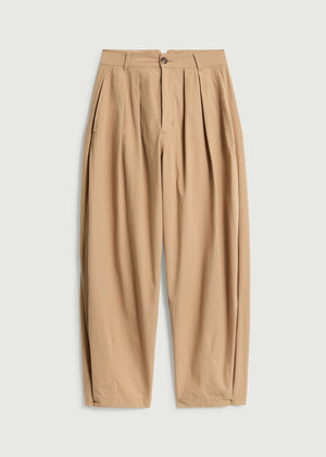 Lambert Pleated Trouser in Beige from Soeur