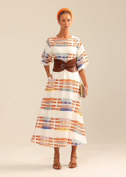 Straight Six Dress in Browbands from Binnywear