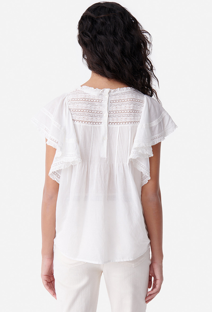 Vanessa Bruno Calisson Blouse in White Lace