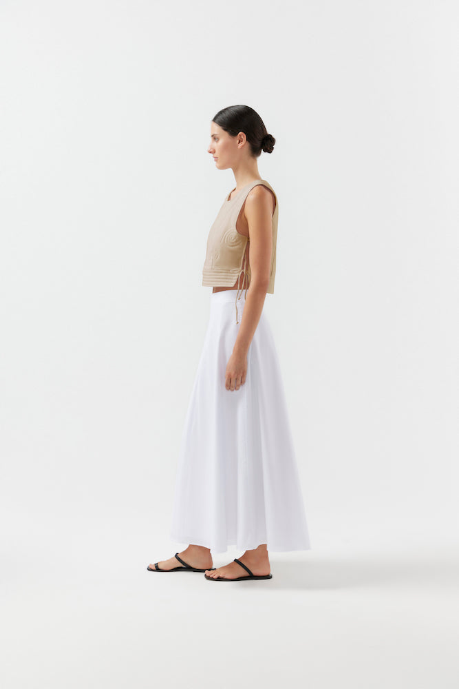 Bird & Knoll Story Skirt White