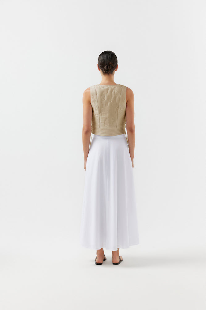 Bird & Knoll Story Skirt White