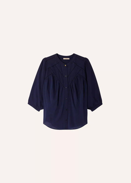 Savi Blouse in Indigo
