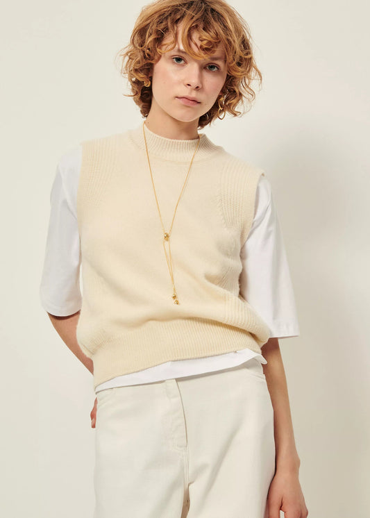 Baynino Sleeveless Jumper in Fleur De Sel from Sessun