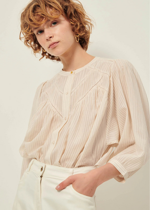 Savi Blouse in Sandblack from Sessun