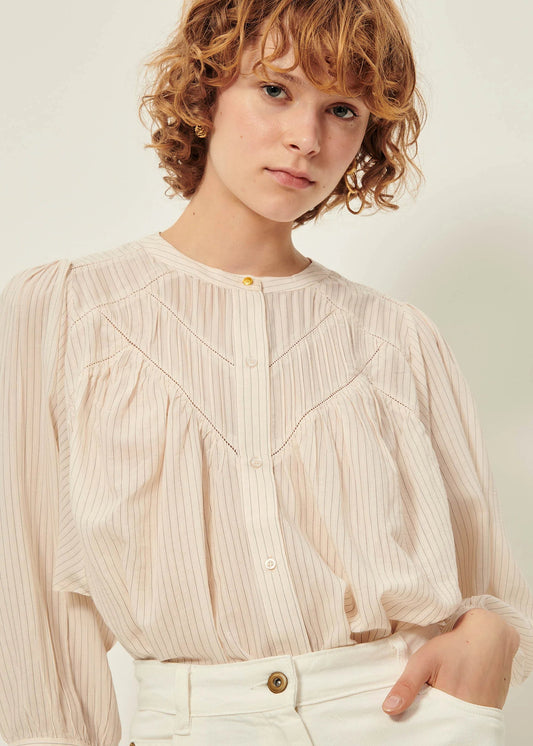 Savi Blouse in Sandblack from Sessun