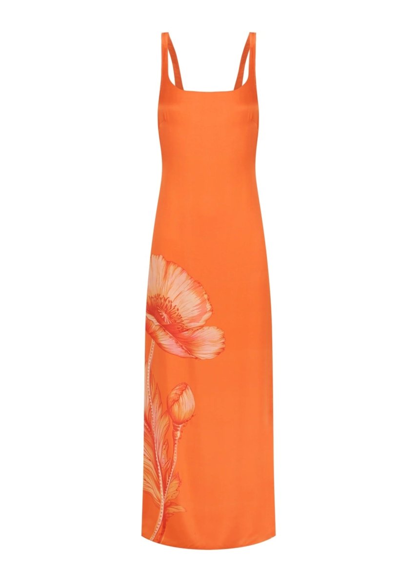 Aanya Dress in Grandiflora Orange from HANNAH ARTWEAR at Edito boutique