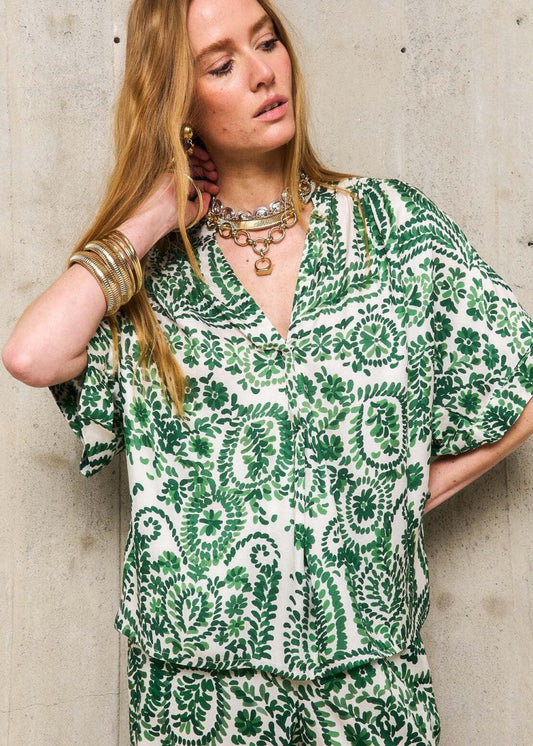 Abril SS Tunic in Mekong from STELLA FOREST at Edito boutique