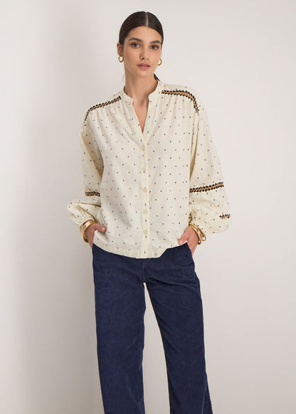 Adana Shirt in Ecru from STELLA FOREST at Edito boutique